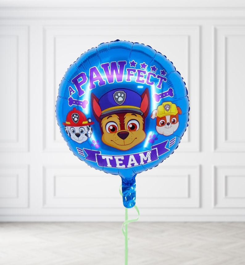 Paw Patrol Team Balloons, Build a Helium Filled Bunch: No Extras, Build a Bouquet: No Extras