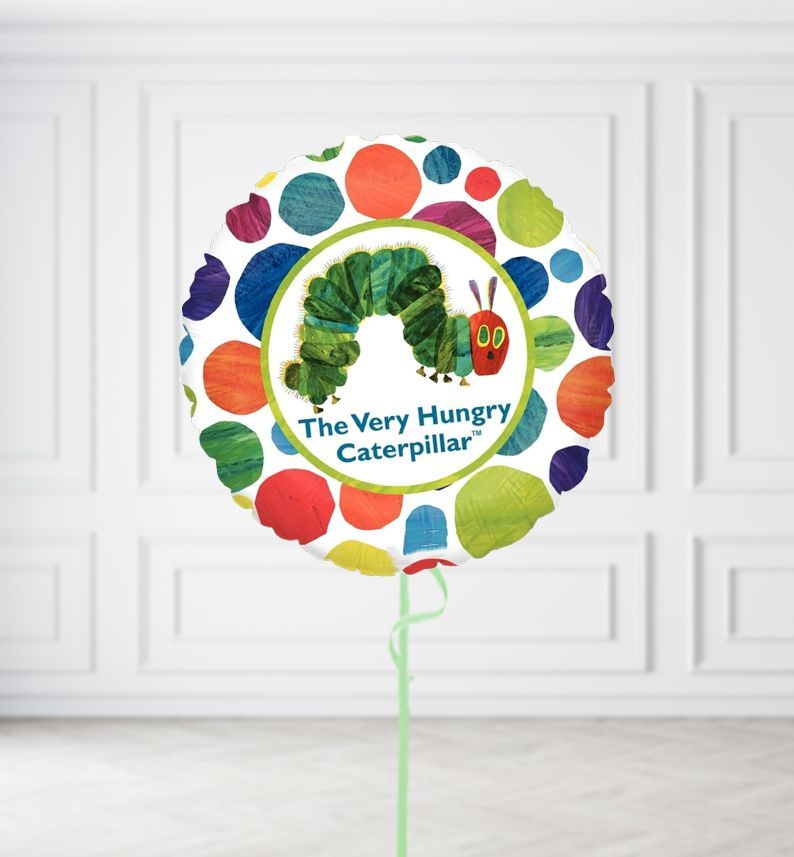 Very Hungry Caterpillar Round Balloons, Build a Helium Filled Bunch: No Extras, Build a Bouquet: No Extras