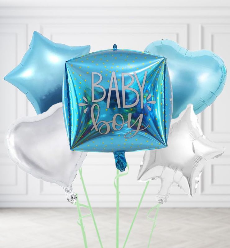 Baby Boy Cube Balloons