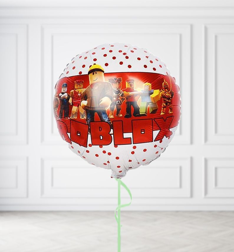 Roblox Red Logo Round Balloons, Build a Helium Filled Bunch: No Extras, Build a Bouquet: No Extras
