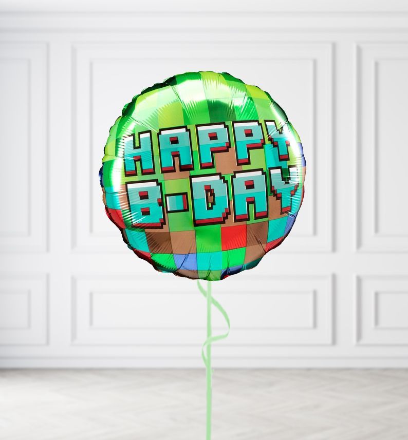 Happy Birthday Gamer Balloons, Build a Helium Filled Bunch: No Extras, Supersize Bunch: No Extras
