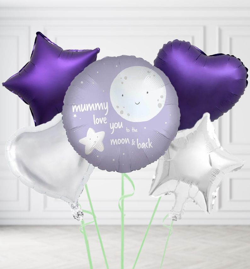 Mummy I love you to the Moon and Back Balloons