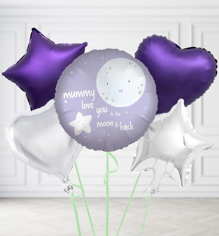 Mummy I love you to the Moon and Back Balloons