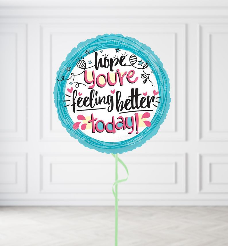 Hope You're Feeling Better Soon Balloons, Build a Helium Filled Bunch: No Extras, Build a Bouquet: No Extras