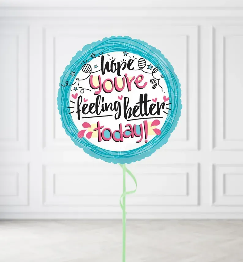 Hope You're Feeling Better Soon Balloons Hope You're Feeling Better Soon Balloons, Build a Helium Filled Bunch: No Extras, Build a Bouquet: No Extras