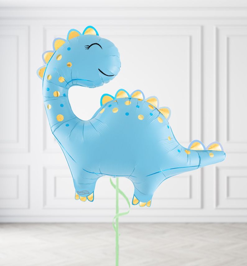 Jumbo Blue Dinosaur Balloons, Build a Helium Filled Bunch: No Extras