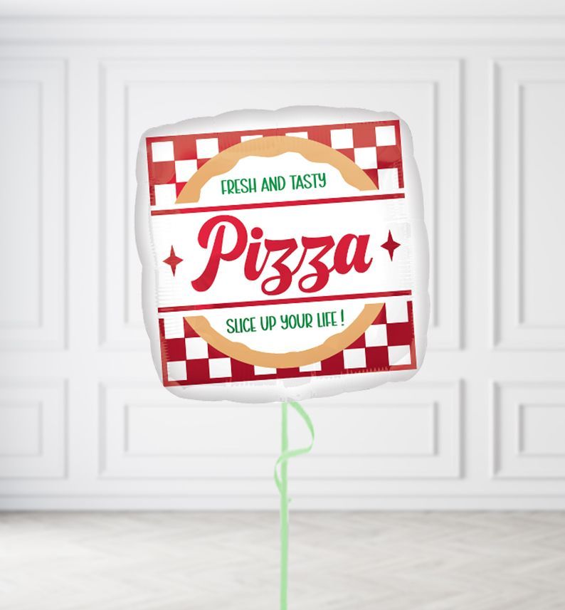 Pizza Box Balloons, Build a Helium Filled Bunch: No Extras, Build a Bouquet: No Extras