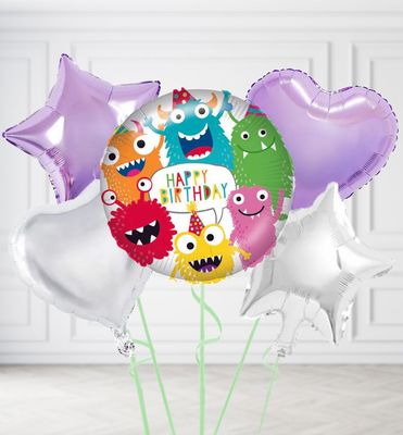 Happy Birthday Party Monsters Balloons