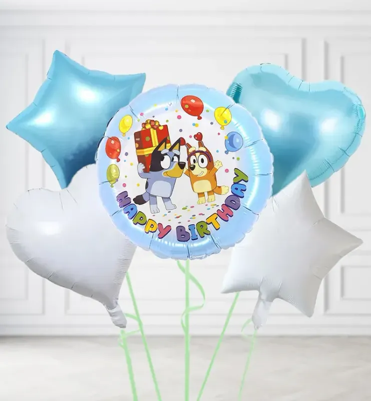 Happy Birthday Bluey Balloons Happy Birthday Bluey Balloons