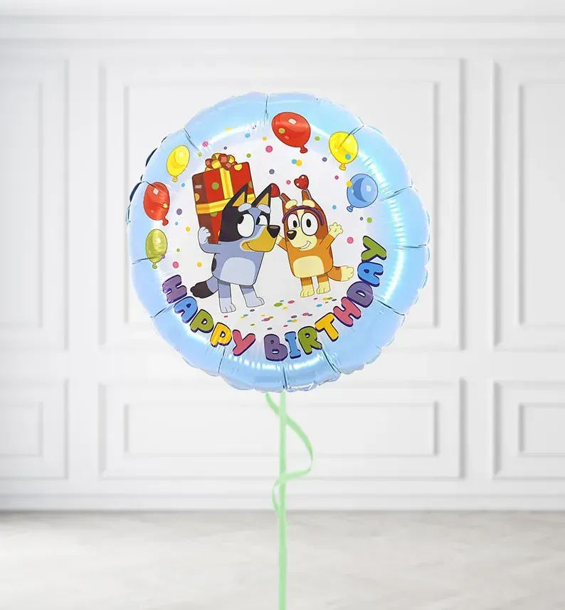 Happy Birthday Bluey Balloons Happy Birthday Bluey Balloons, Build a Helium Filled Bunch: No Extras, Build a Bouquet: No Extras