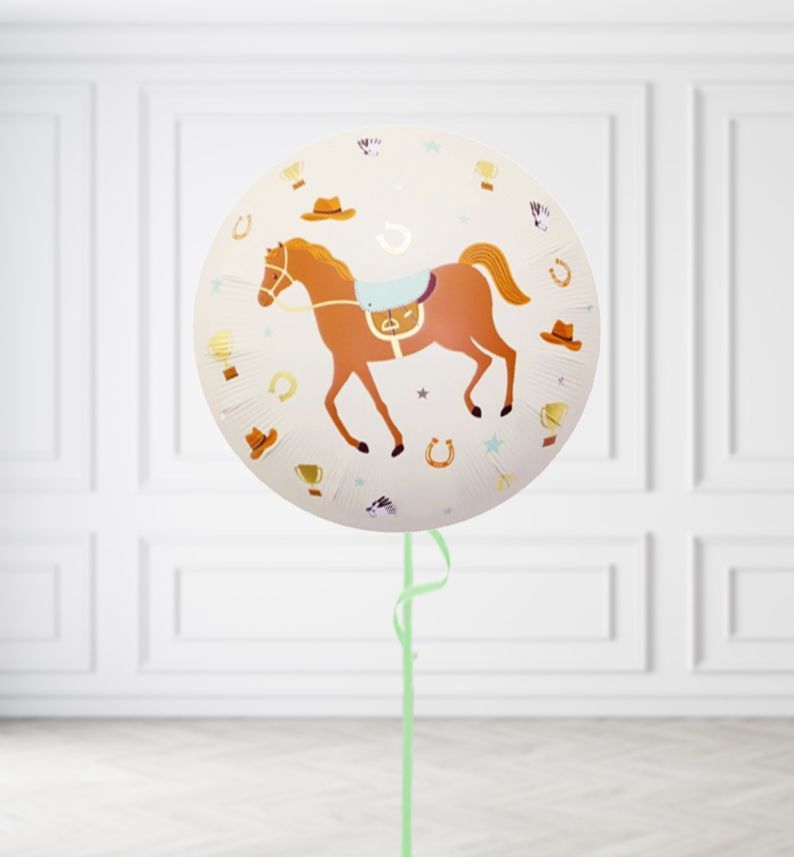 Bay Horse Round Balloons, Build a Helium Filled Bunch: No Extras, Build a Bouquet: No Extras