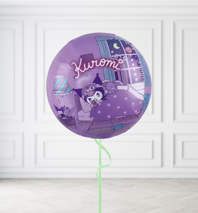 Kuromi  Night Time Balloons, Build a Helium Filled Bunch: No Extras, Build a Bouquet: No Extras