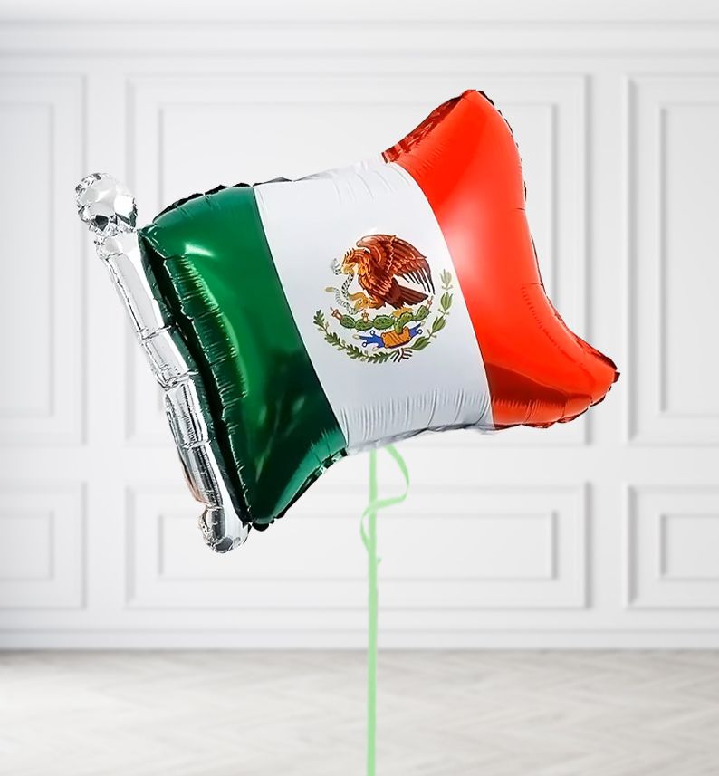 Mexican Flag Balloons Mexican Flag Balloons, Build a Helium Filled Bunch: No Extras, Build a Bouquet: No Extras