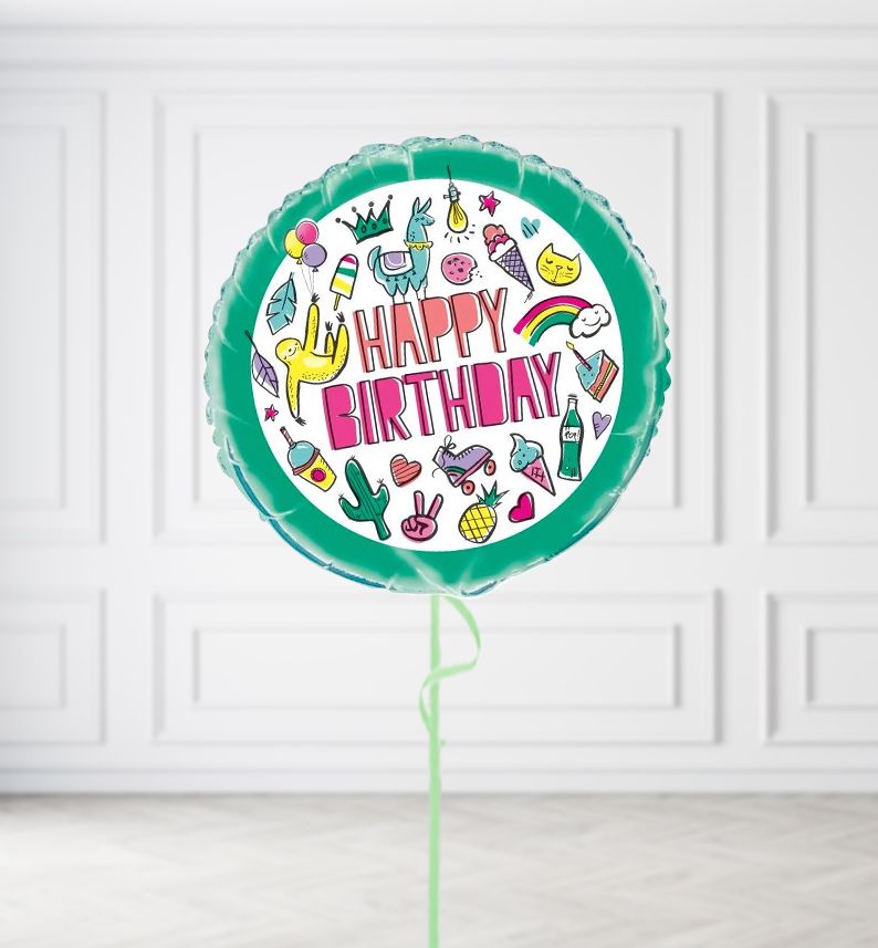 Happy Birthday Favourite Things Balloons, Build a Helium Filled Bunch: No Extras, Build a Bouquet: No Extras