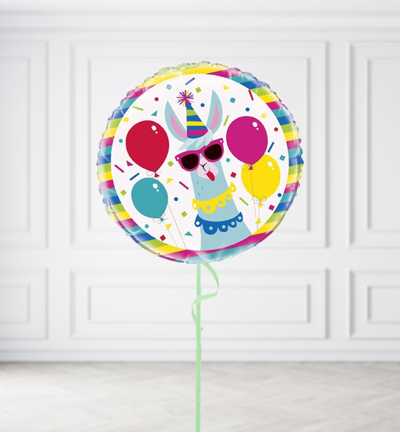 Party Llama Balloons, Build a Helium Filled Bunch: No Extras, Build a Bouquet: No Extras