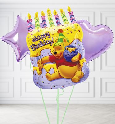 Jumbo Winnie the Pooh Birthday Balloons Jumbo Winnie the Pooh Birthday Balloons