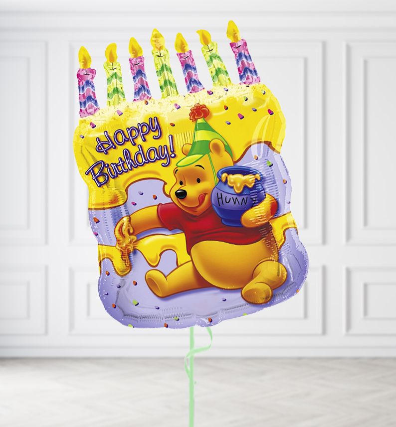 Jumbo Winnie the Pooh Birthday Balloons, Build a Helium Filled Bunch: No Extras