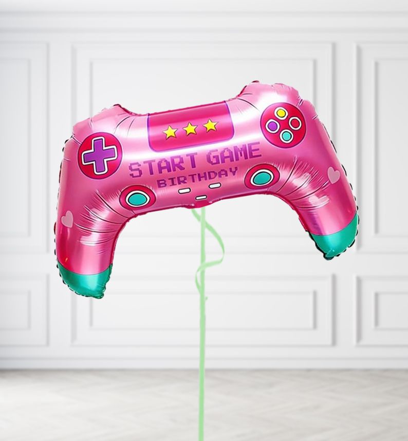 Pink Game Controller Balloons Pink Game Controller Balloons, Build a Helium Filled Bunch: No Extras, Build a Bouquet: No Extras