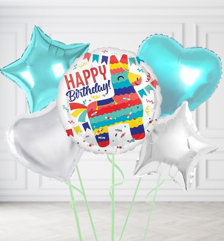 Happy Birthday Pinata Balloons Happy Birthday Pinata Balloons