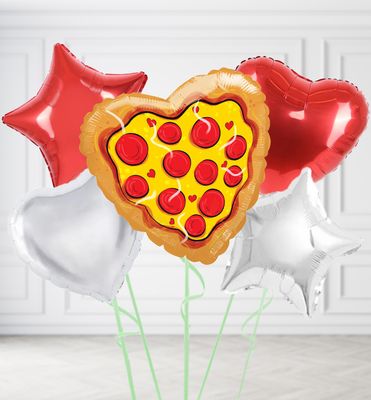 Pizza Heart Balloons Pizza Heart Balloons