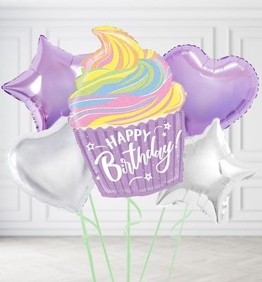 Happy Birthday Cupcake Balloons Happy Birthday Cupcake Balloons
