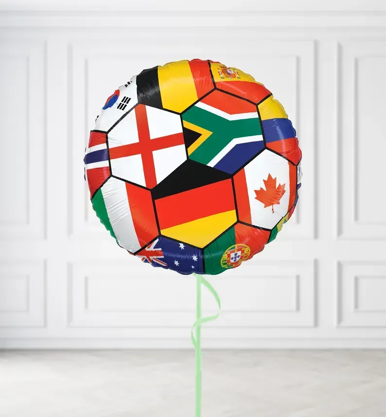 Football Nations Balloons Football Nations Balloons, Build a Helium Filled Bunch: No Extras, Build a Bouquet: No Extras