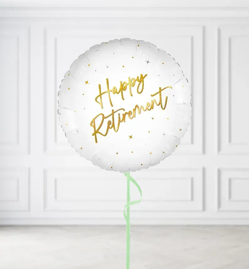 Happy Retirement Balloon Happy Retirement Balloon, Build a Helium Filled Bunch: No Extras, Build a Bouquet: No Extras