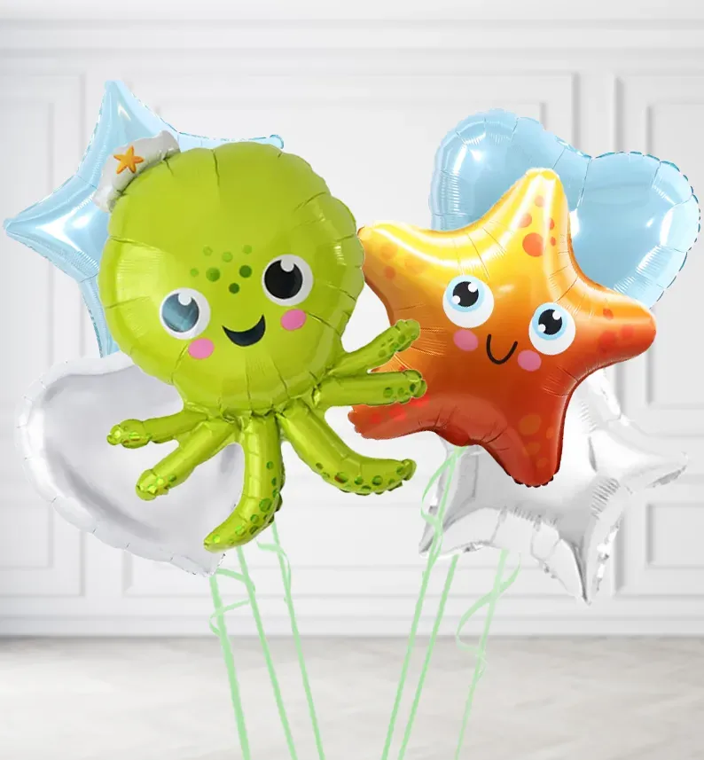 Green Octopus Balloons
