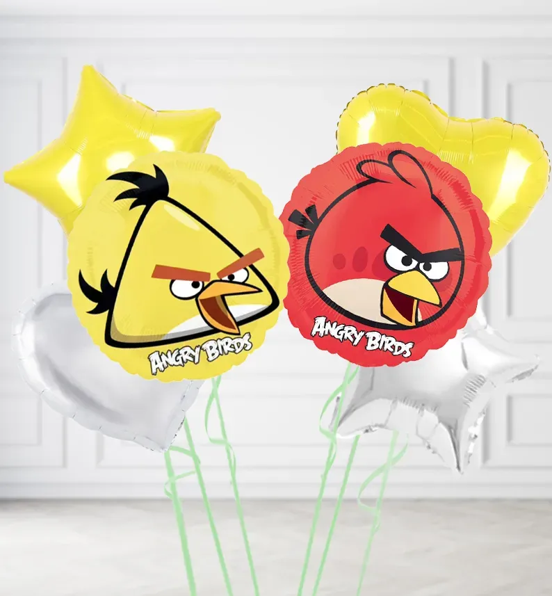 Yellow Angry Birds Balloons