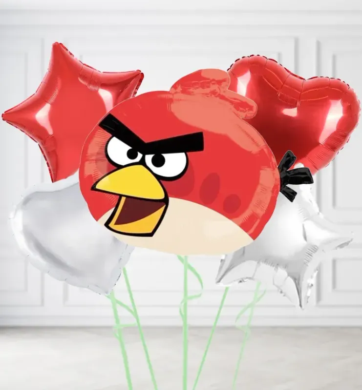 Red Angry Birds Supershape Balloons