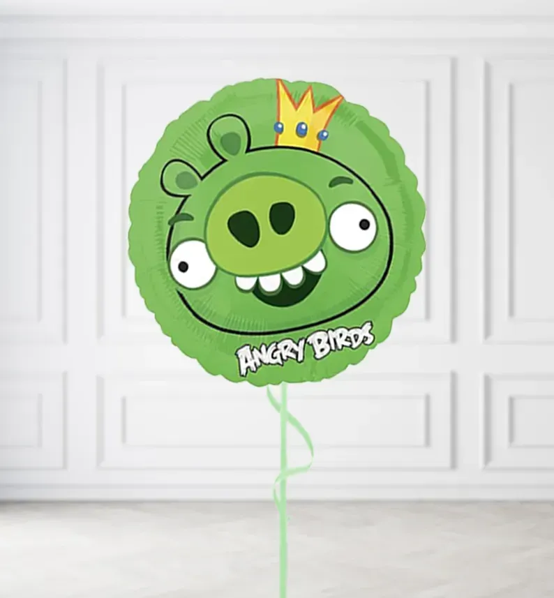 Angry Birds Green Pig Balloons, Build a Helium Filled Bunch: No Extras, Build a Bouquet: No Extras