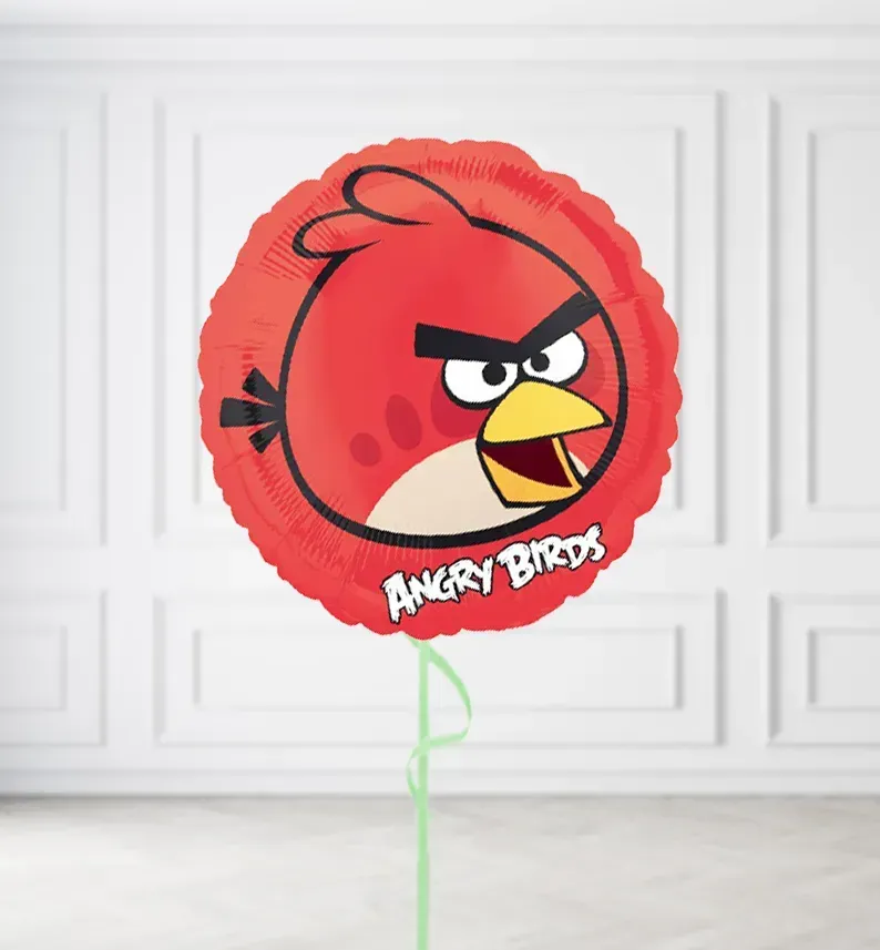 Red Angry Birds Balloons, Build a Helium Filled Bunch: No Extras, Build a Bouquet: No Extras