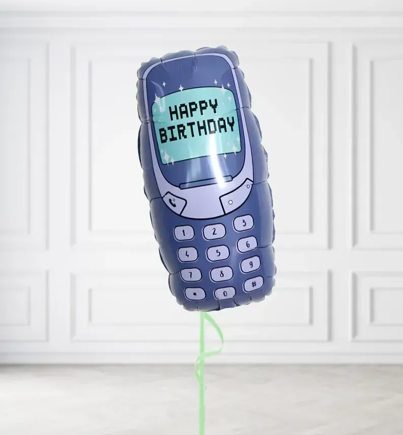Retro Mobile Phone Balloons, Build a Helium Filled Bunch: No Extras, Build a Bouquet: No Extras