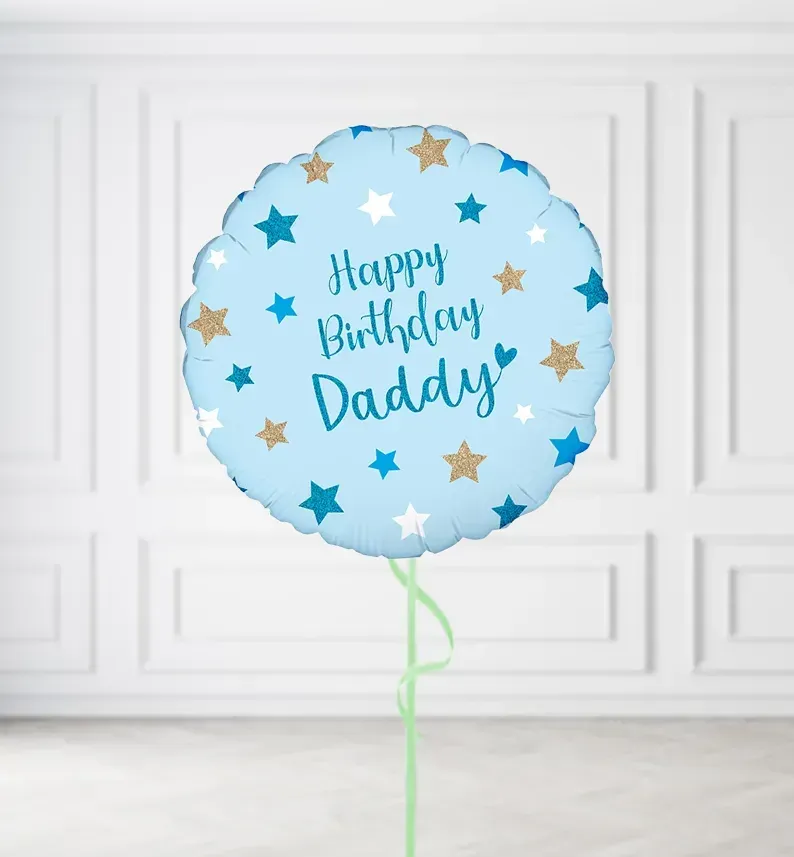 Happy Birthday Daddy Balloons Happy Birthday Daddy Balloons, Build a Helium Filled Bunch: No Extras, Build a Bouquet: No Extras