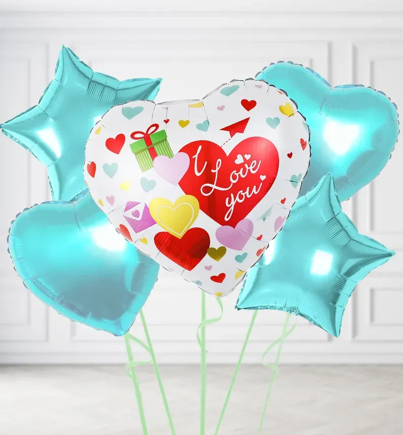 I Love You Hearts Balloons