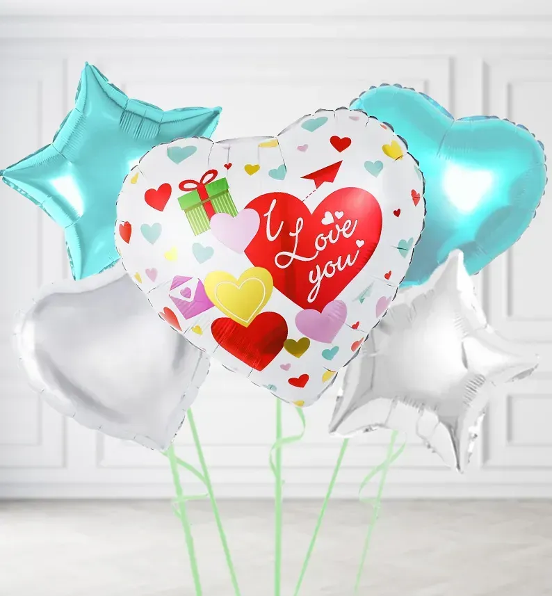 I Love You Hearts Balloons