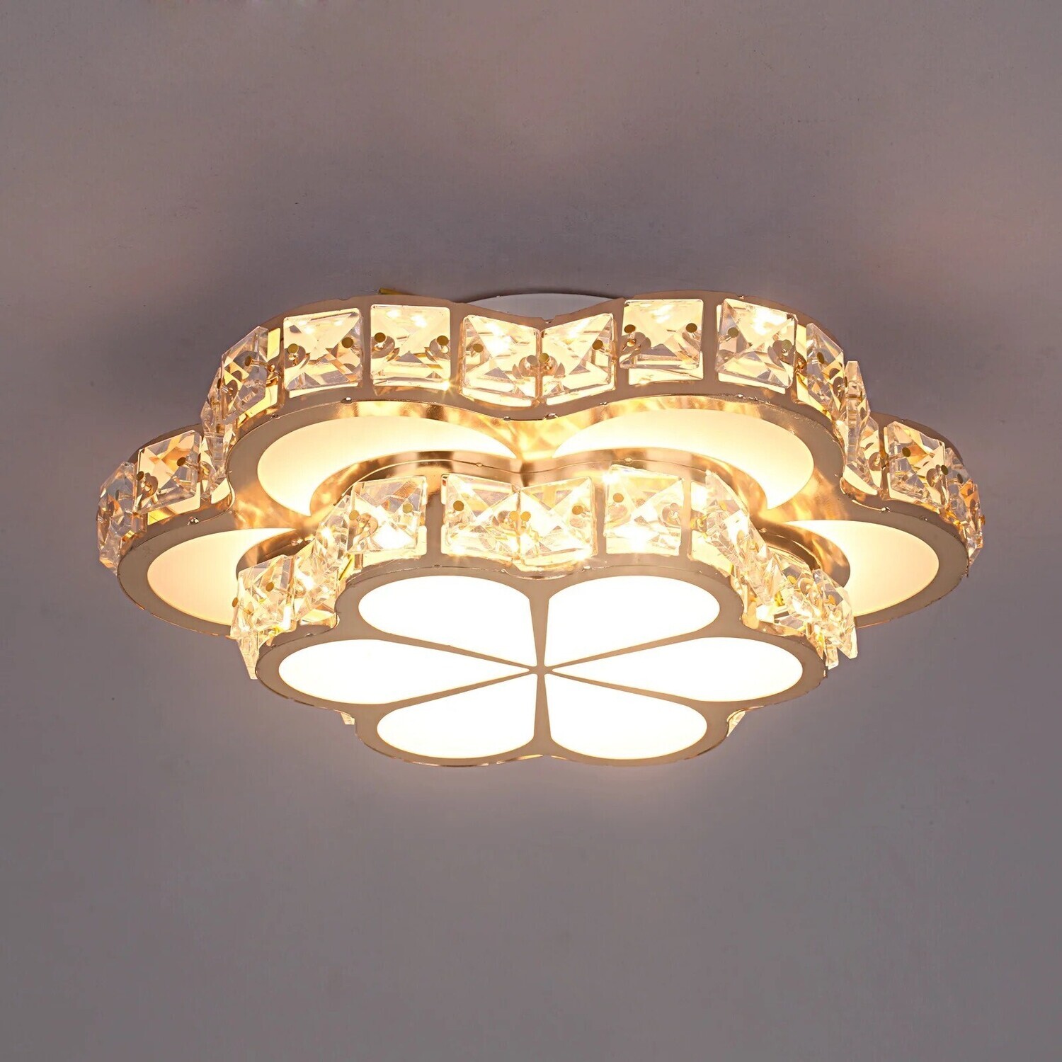 Alhambra inspired Crystal Led Ceiling Light