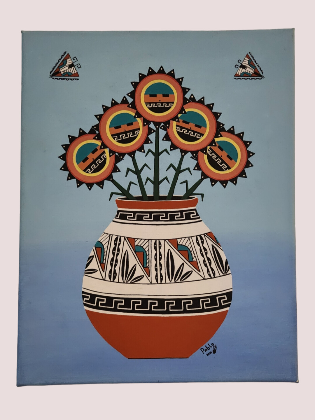 Paul Vesey - Flowers Painting