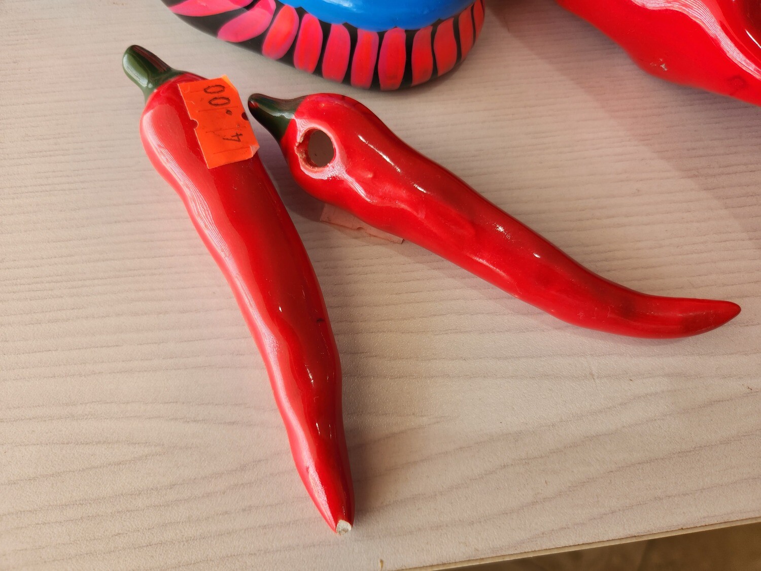 Ceramic Red Chile Home Decor, name: 3&quot; Pepper
