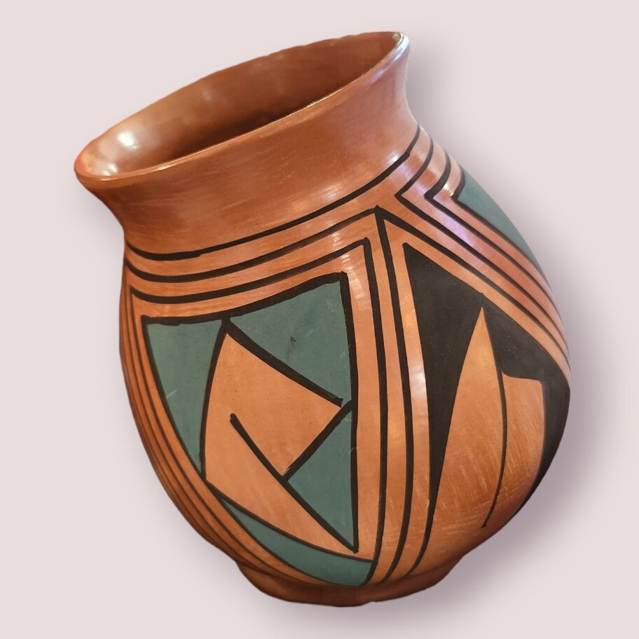 Medium Hand Painted Pot