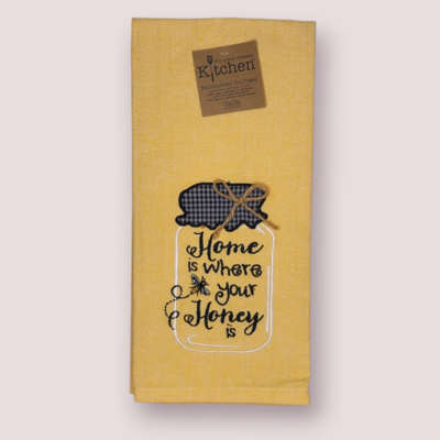 Honey Emb. Tea Towel