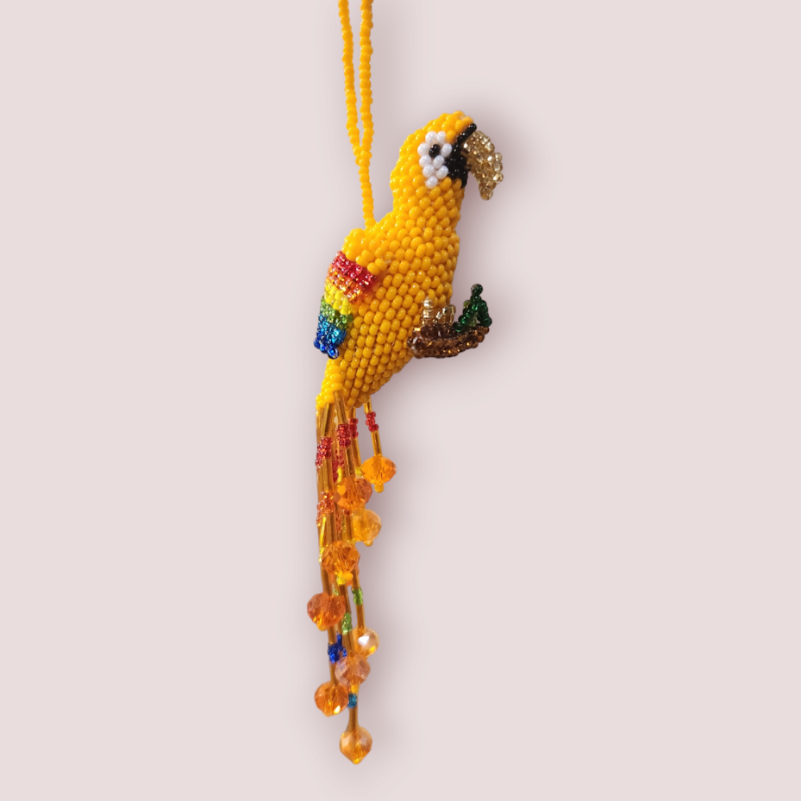 Beaded Parrot Ornament