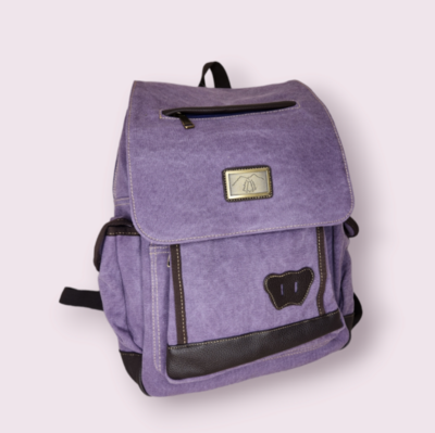 Purple Canvas Backpack