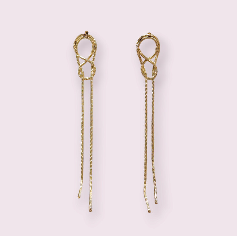 Interwoven Knots Strand Earrings
