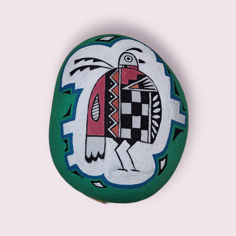 Quail | Pablo Painted Rock