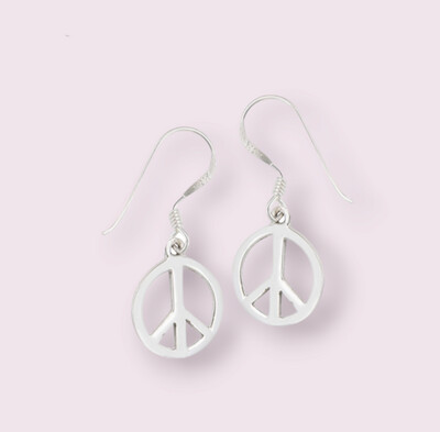 SM Peace Sign Earring