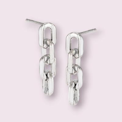 Cable Link Earring