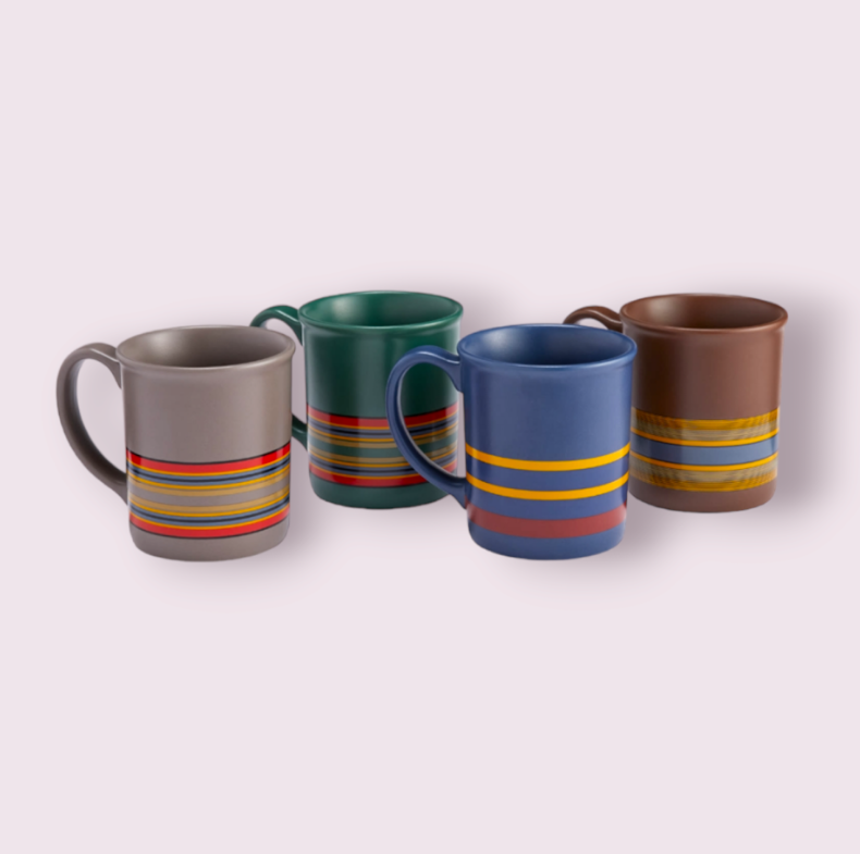 Collectible Ceramic Mug Set of 4