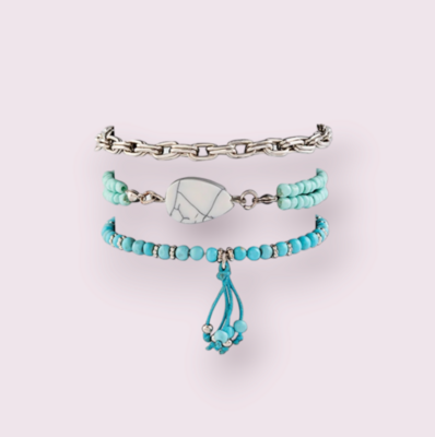 Clear Skies Mutlistrand Bracelet