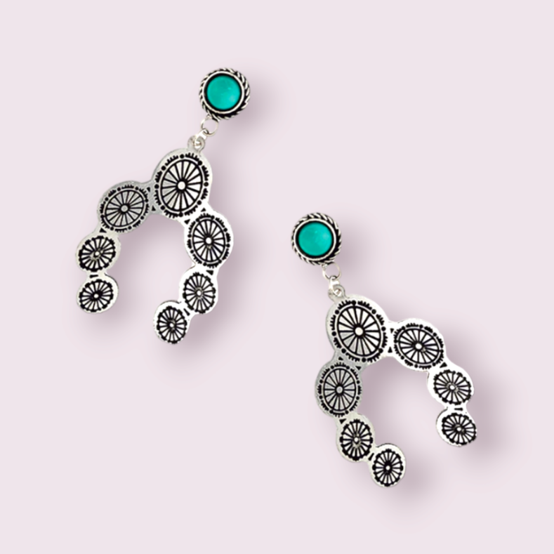 Horseshoe Concho Earrings